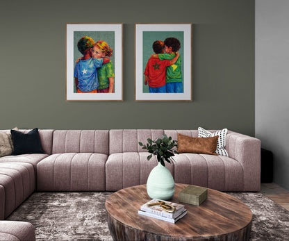 Holding Through Difference Matte Poster - Contemporary Expressionism