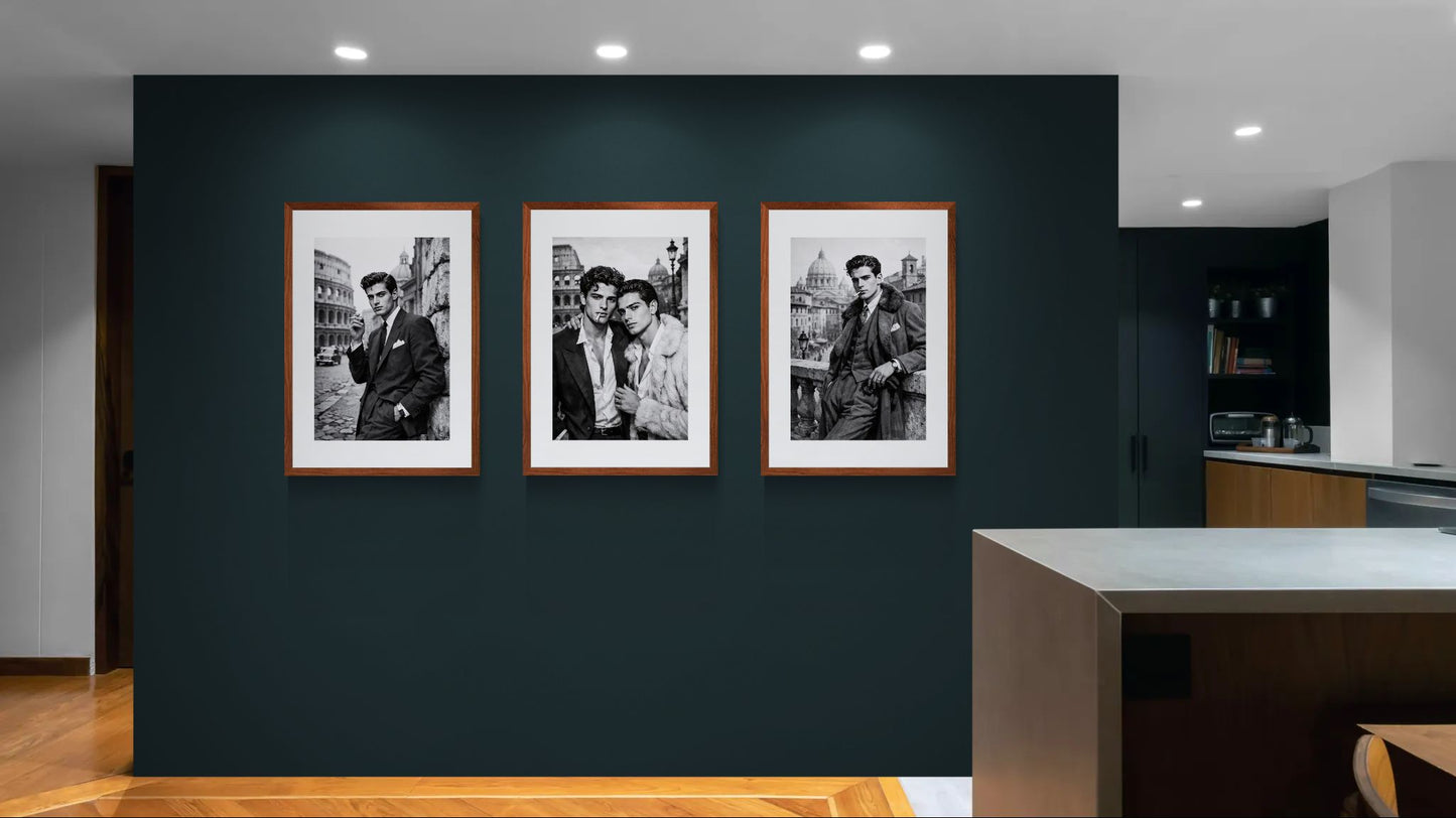 Grace Against Ruin: Mid-Century Matte Paper Poster in Cinematic Noir