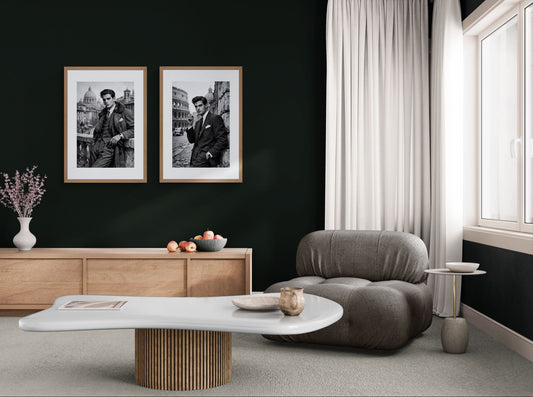 Grace Against Ruin: Mid-Century Matte Paper Poster in Cinematic Noir