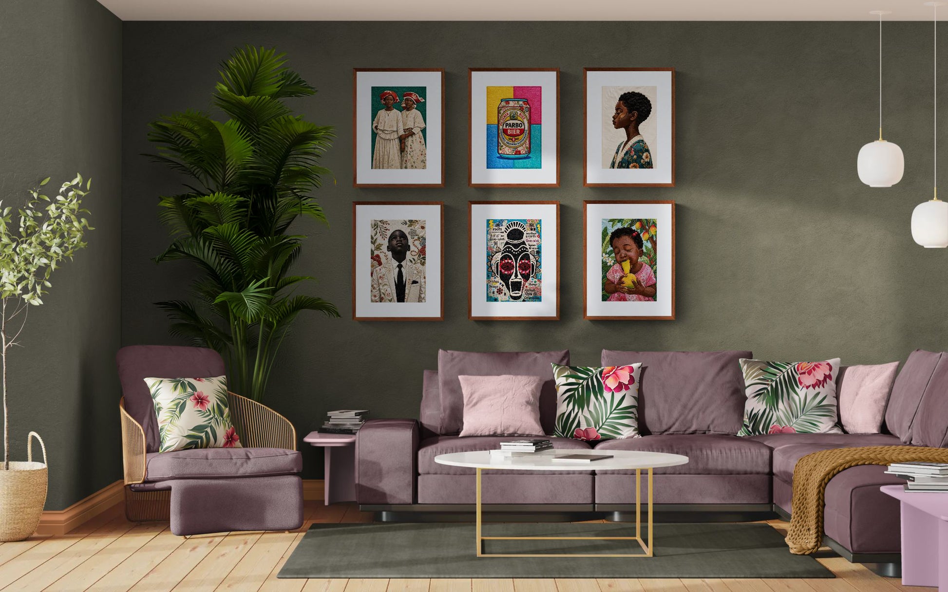 Paramaribo Pilsner Matte Paper Poster Quilt-Inspired - Pop Art Style