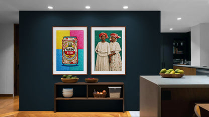 Paramaribo Pilsner Matte Paper Poster Quilt-Inspired - Pop Art Style
