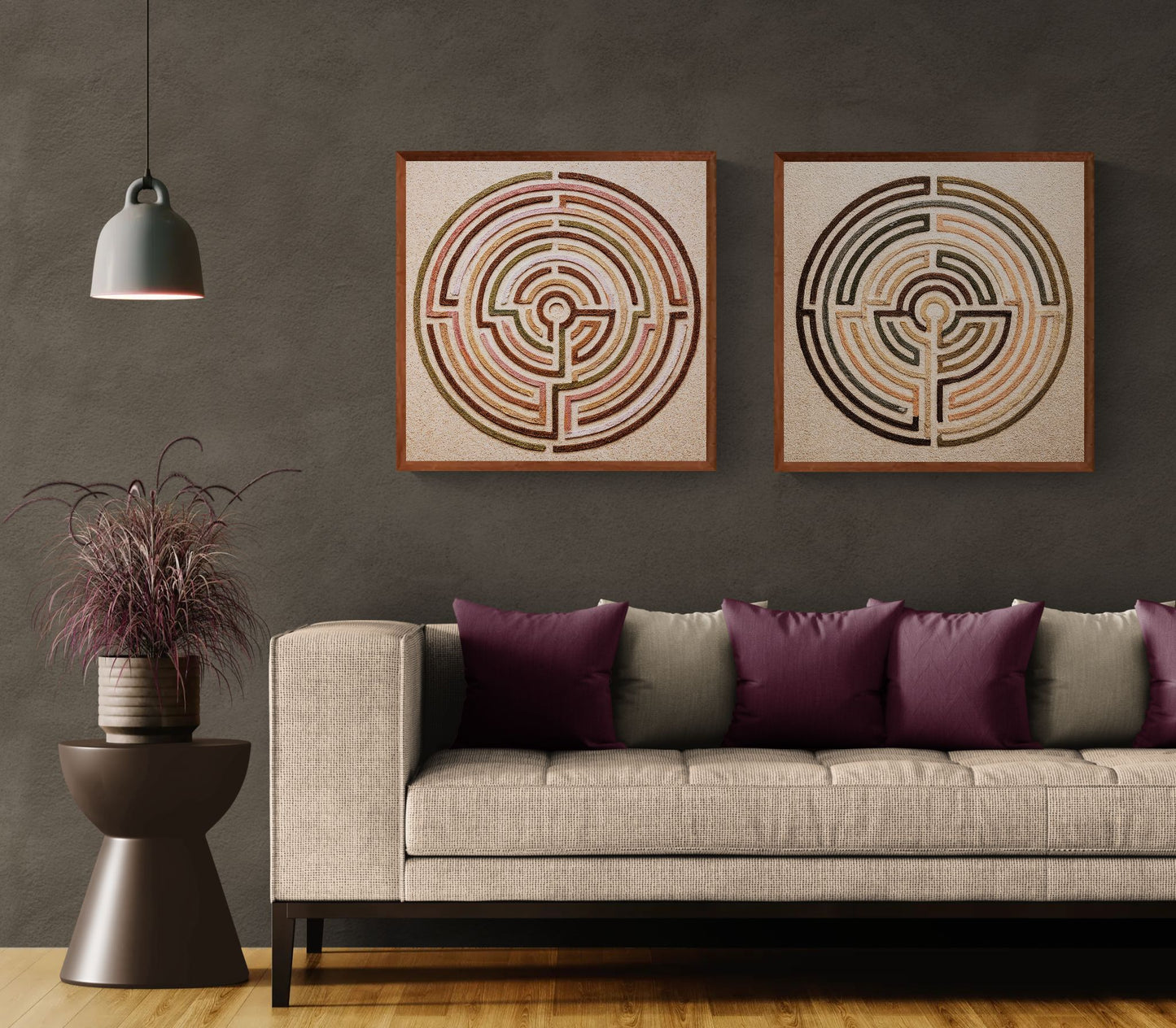 Circle of Return Labyrinth-Inspired Matte Paper Poster
