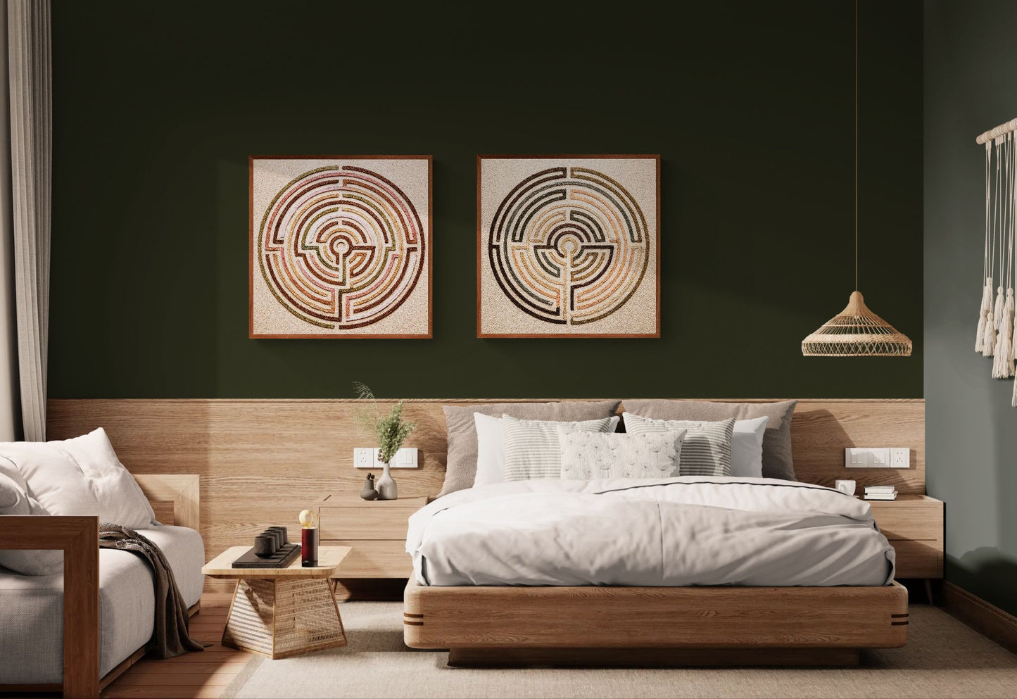 Circle of Return Labyrinth-Inspired Matte Paper Poster