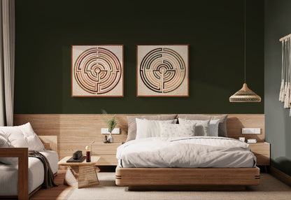 Circle of Return Labyrinth-Inspired Matte Paper Poster