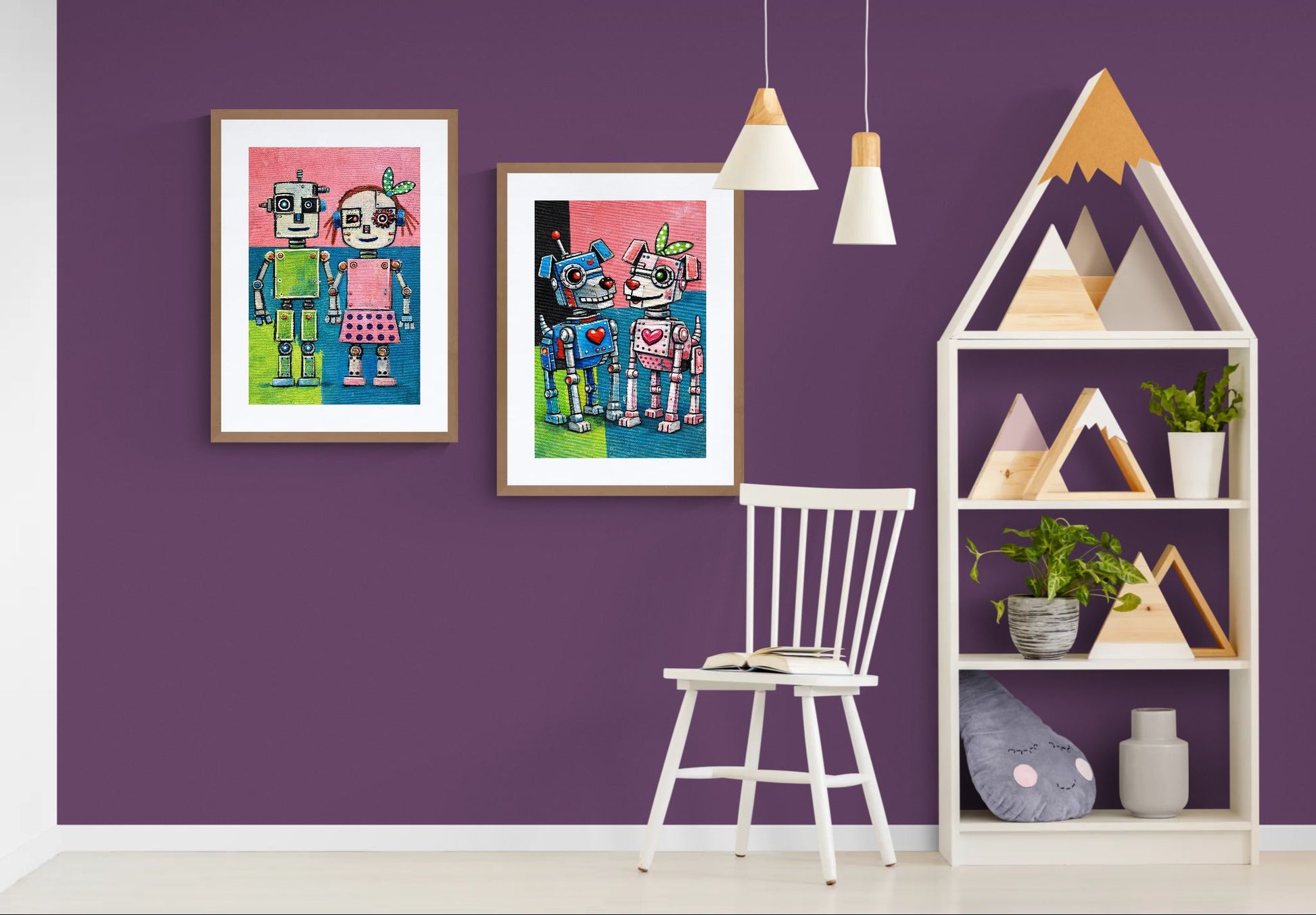 Perfectly Imperfect Pair Retro-Futurist Matte Paper Poster - Pop Art