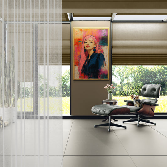 Pink Power Pop-Art Matte Poster