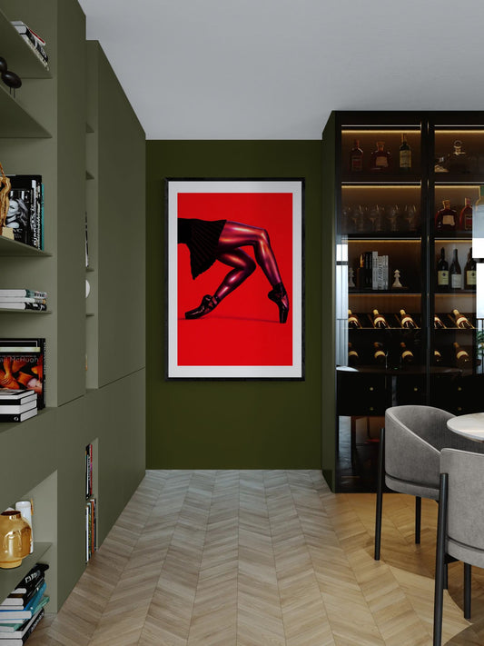 Pointe After Dark High-Contrast Matte Paper Poster - Pop Style