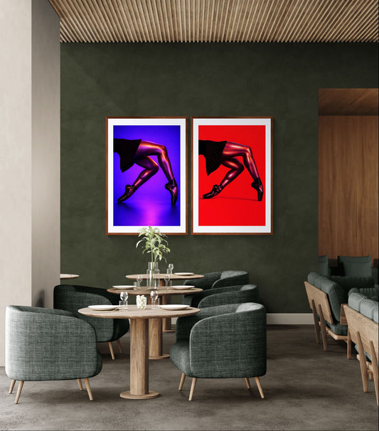 Pointe After Dark High-Contrast Matte Paper Poster - Pop Style