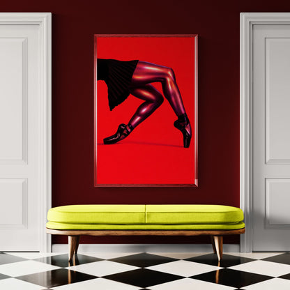 Pointe After Dark High-Contrast Matte Paper Poster - Pop Style