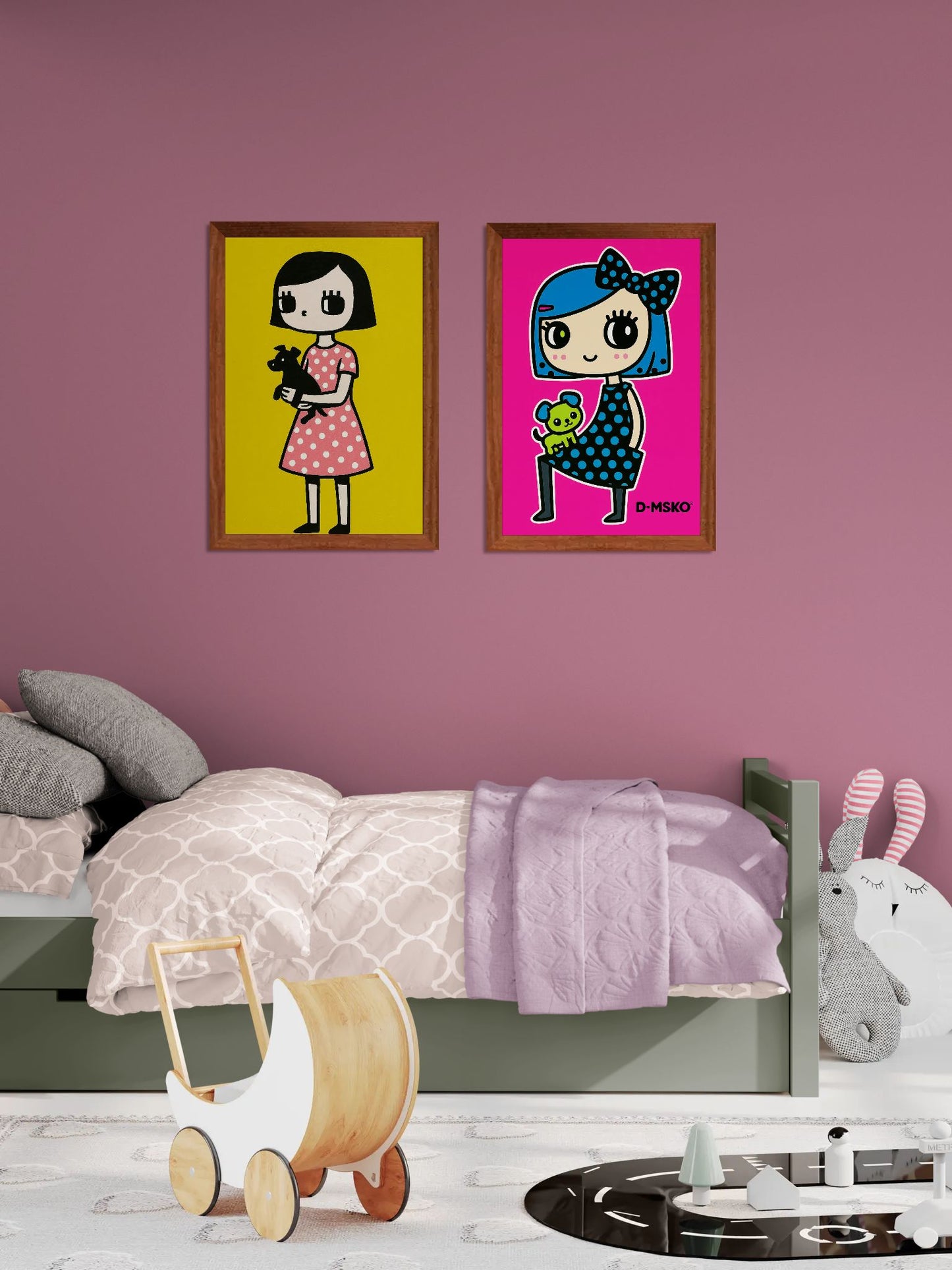 Polka Dot Innocence The Quiet Girl Matte-Paper Poster - Kawaii