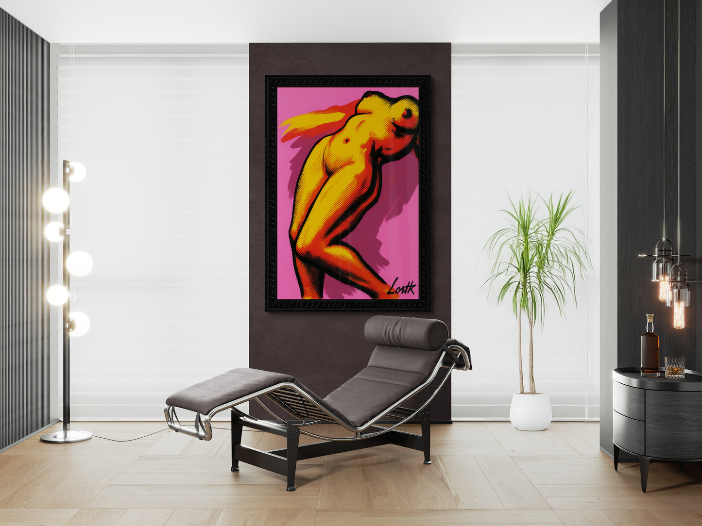 Pop Art Goddess Halftone-Dot Matte Paper Poster - Lichtenstein Style