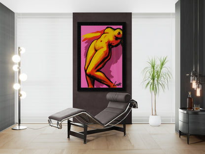 Pop Art Goddess Halftone-Dot Matte Paper Poster - Lichtenstein Style