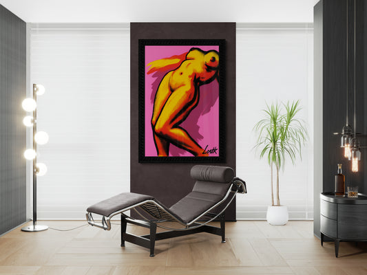 Pop Art Goddess Halftone-Dot Matte Paper Poster - Lichtenstein Style