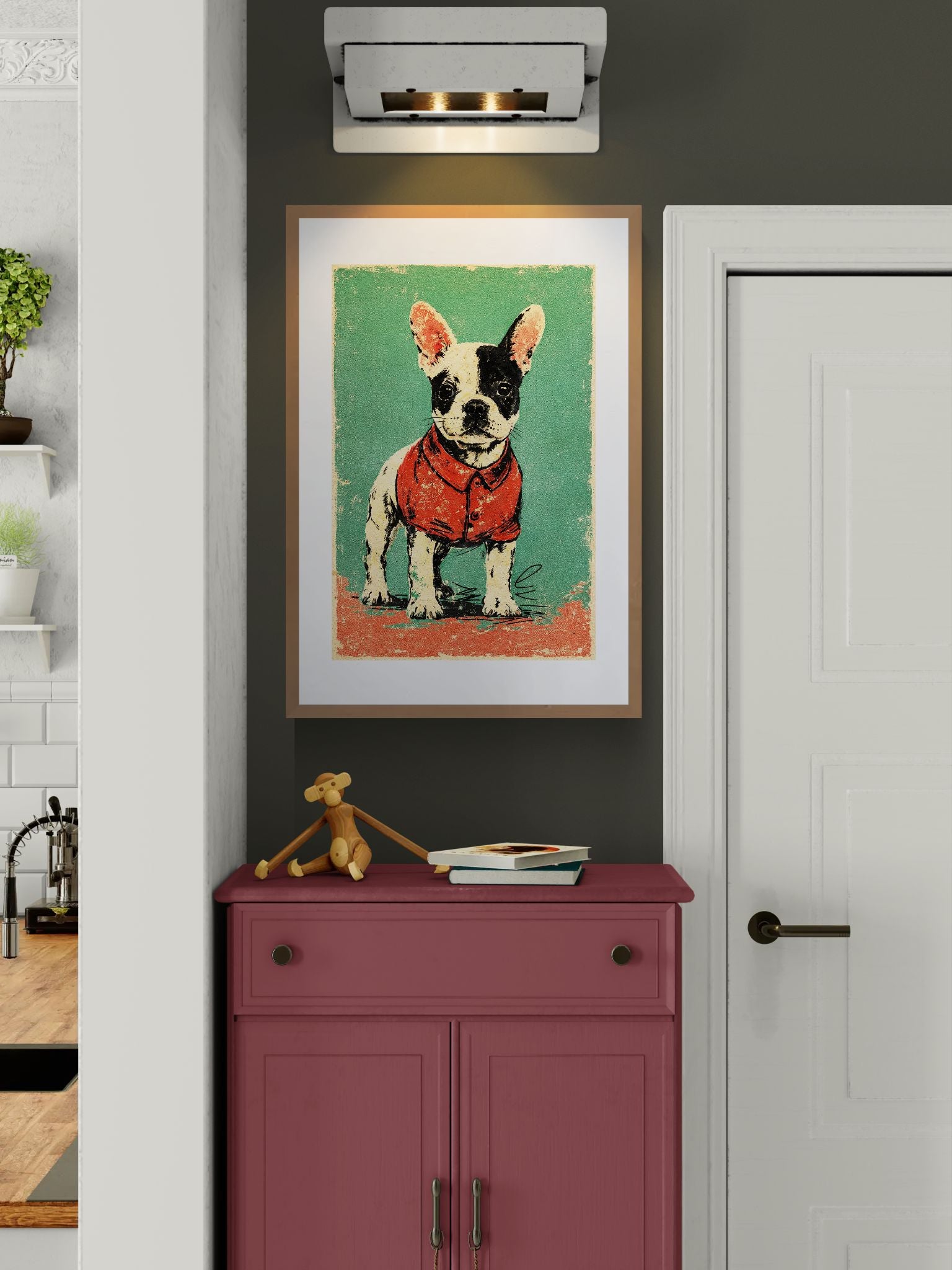 Portrait of Loyalty Pop-Art Matte Paper Poster - Retro Ad Style