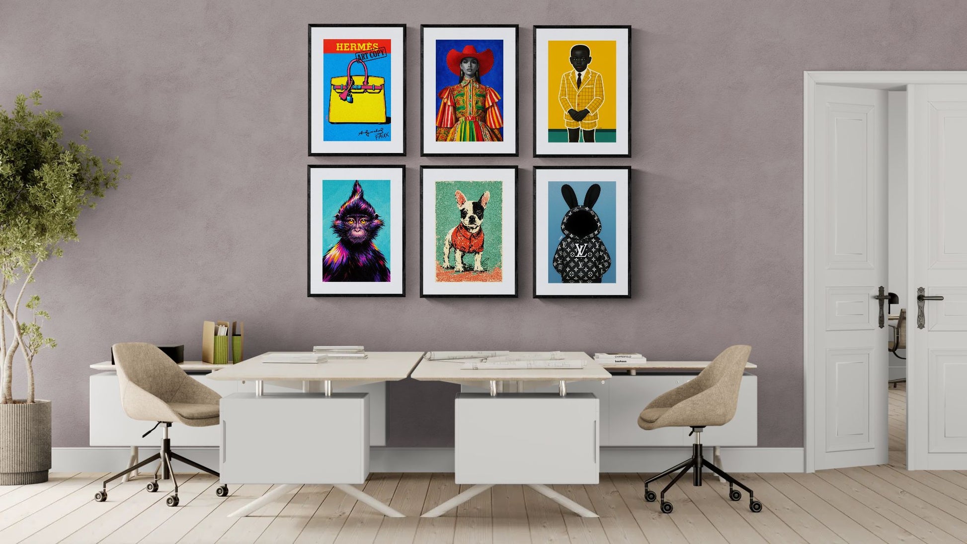 Portrait of Loyalty Pop-Art Matte Paper Poster - Retro Ad Style