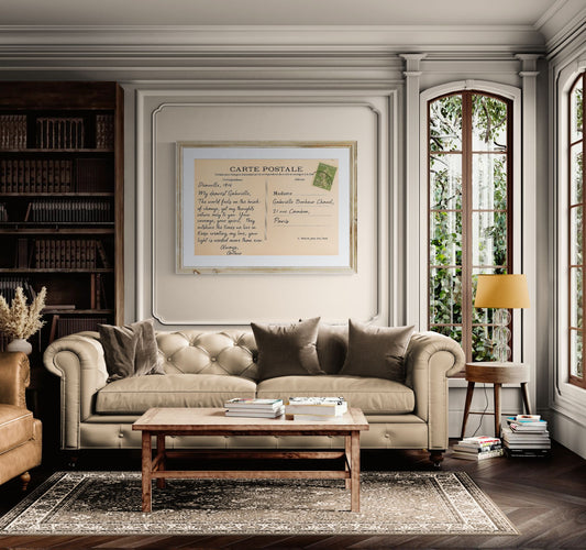 Postcard to Chanel Vintage-Style Matte Paper Poster