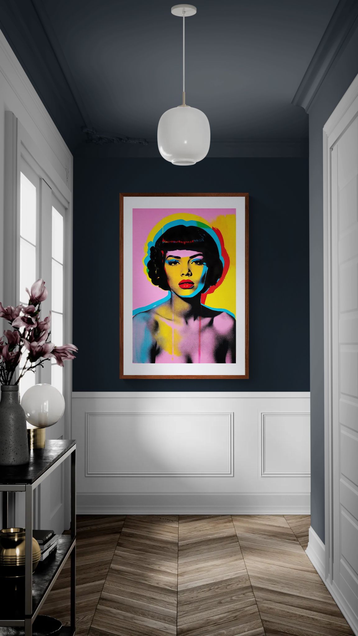 Presence with Afterglow Screenprint-Style Matte Paper Poster - Pop Art