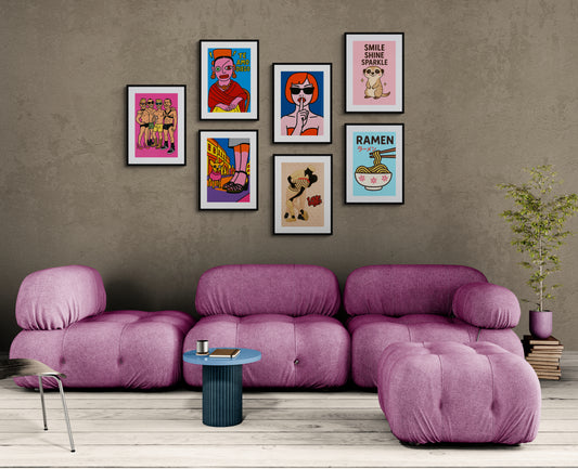 Pride Squad Rainbow Energy Queer-Art Matte Paper Poster - Pop Art