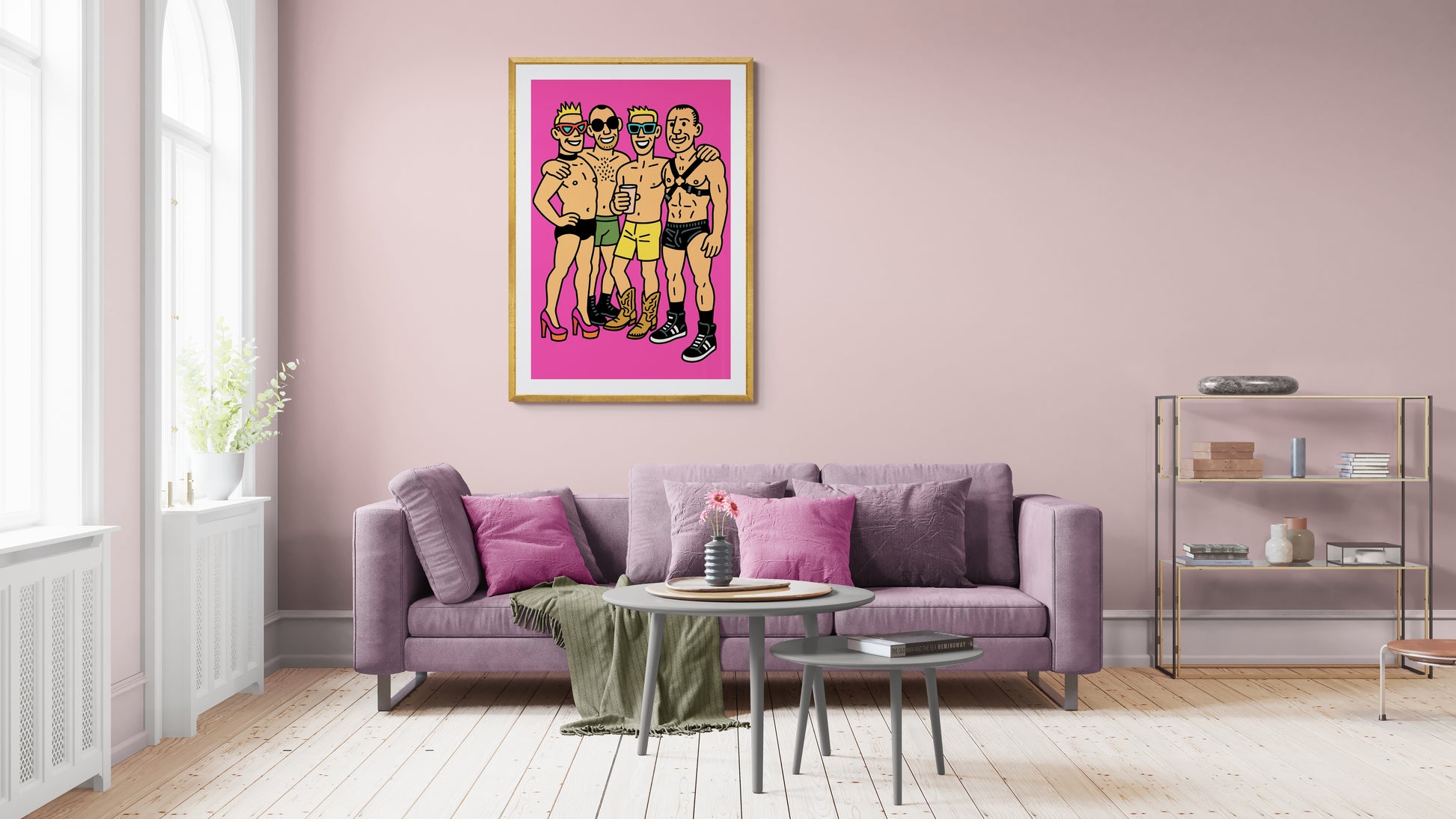 Pride Squad Rainbow Energy Queer-Art Matte Paper Poster - Pop Art