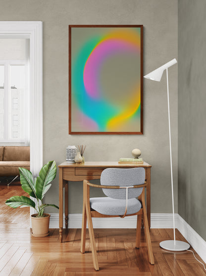 Prism Flow Spectrum-Themed Matte Poster - Minimalism