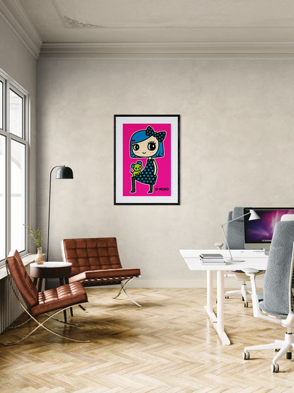 Puppy Love Pop-Kawaii Matte Paper Poster