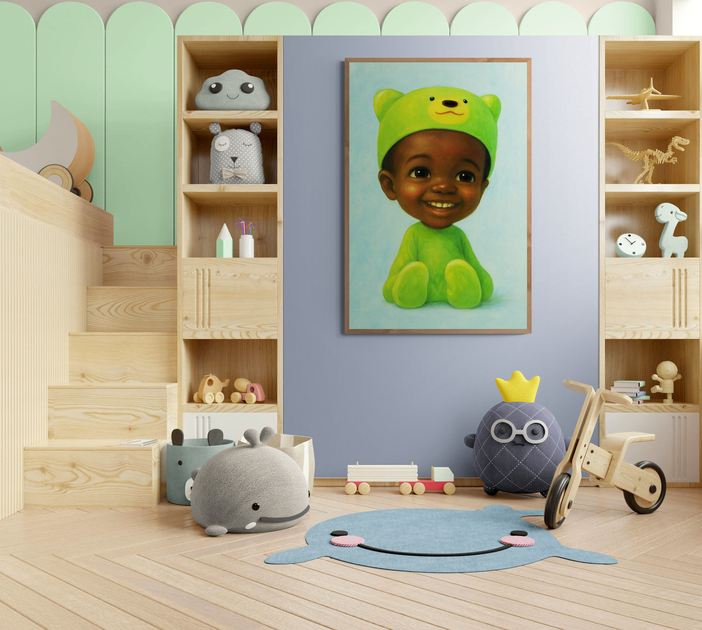 Pure Joy Cartoon-Inspired Matte Paper Poster - Damsko Art