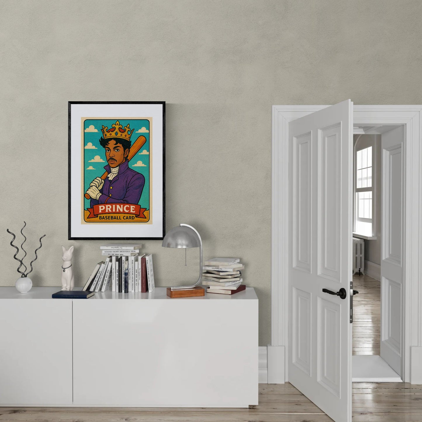 Purple Legend Trading-Card Matte Paper Poster - Pop Art Style