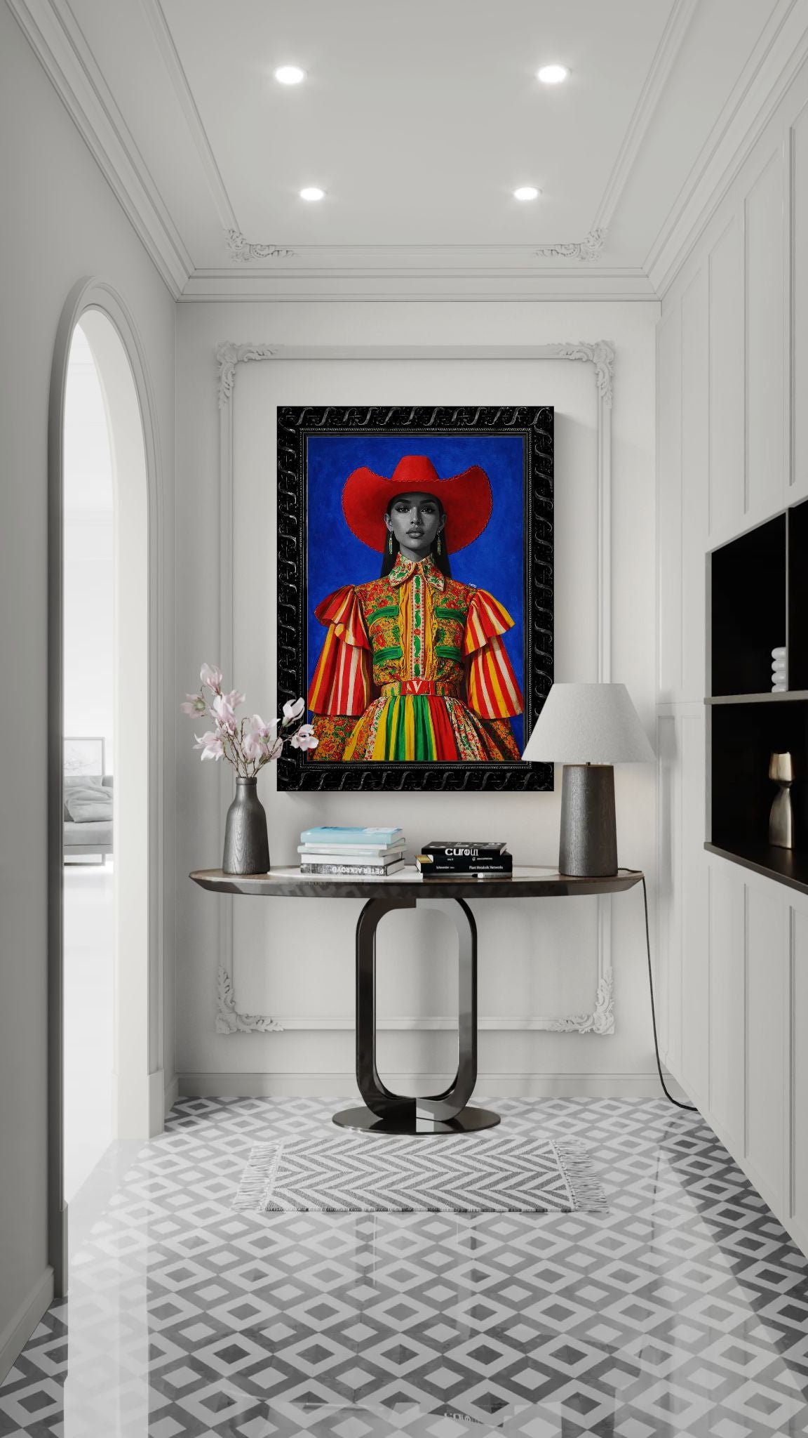 Queen of Colour Fashion-Portrait Matte Paper Poster - Pop Art
