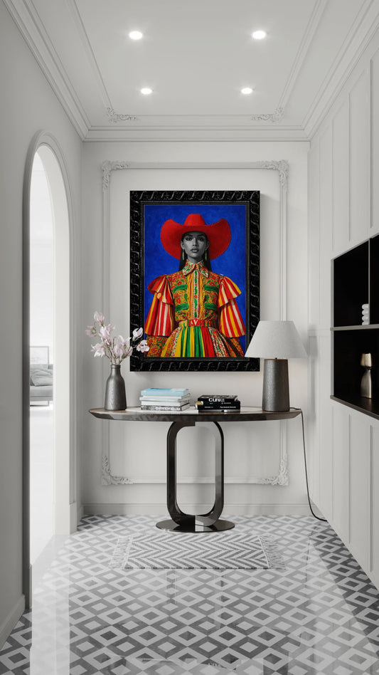 Queen of Colour Fashion-Portrait Matte Paper Poster - Pop Art