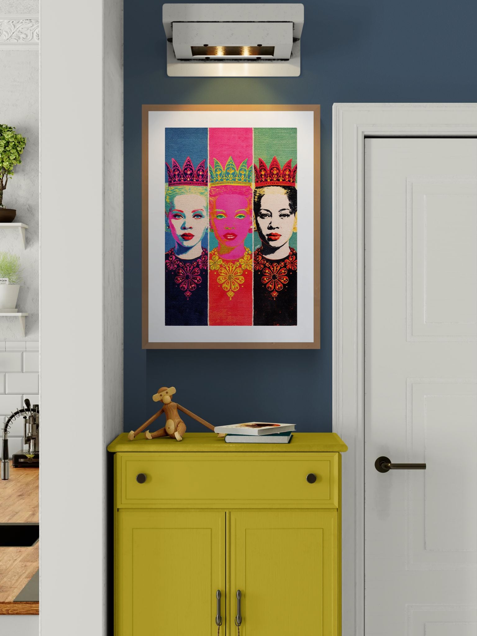 Queens in Colour Pop-Art Matte Poster in Warhol Style