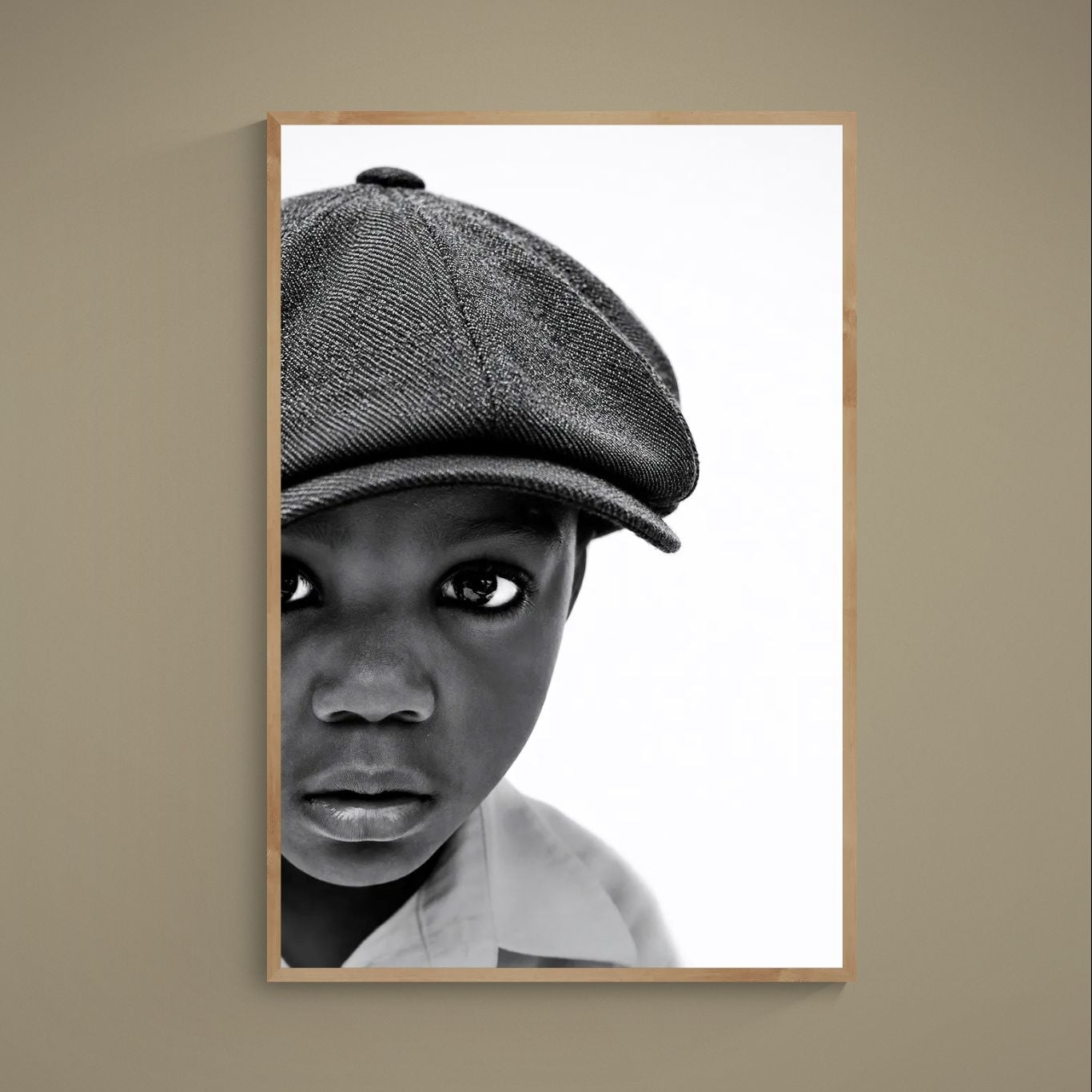 Quiet Classic Monochromer Flat-Cap Poster, Matt