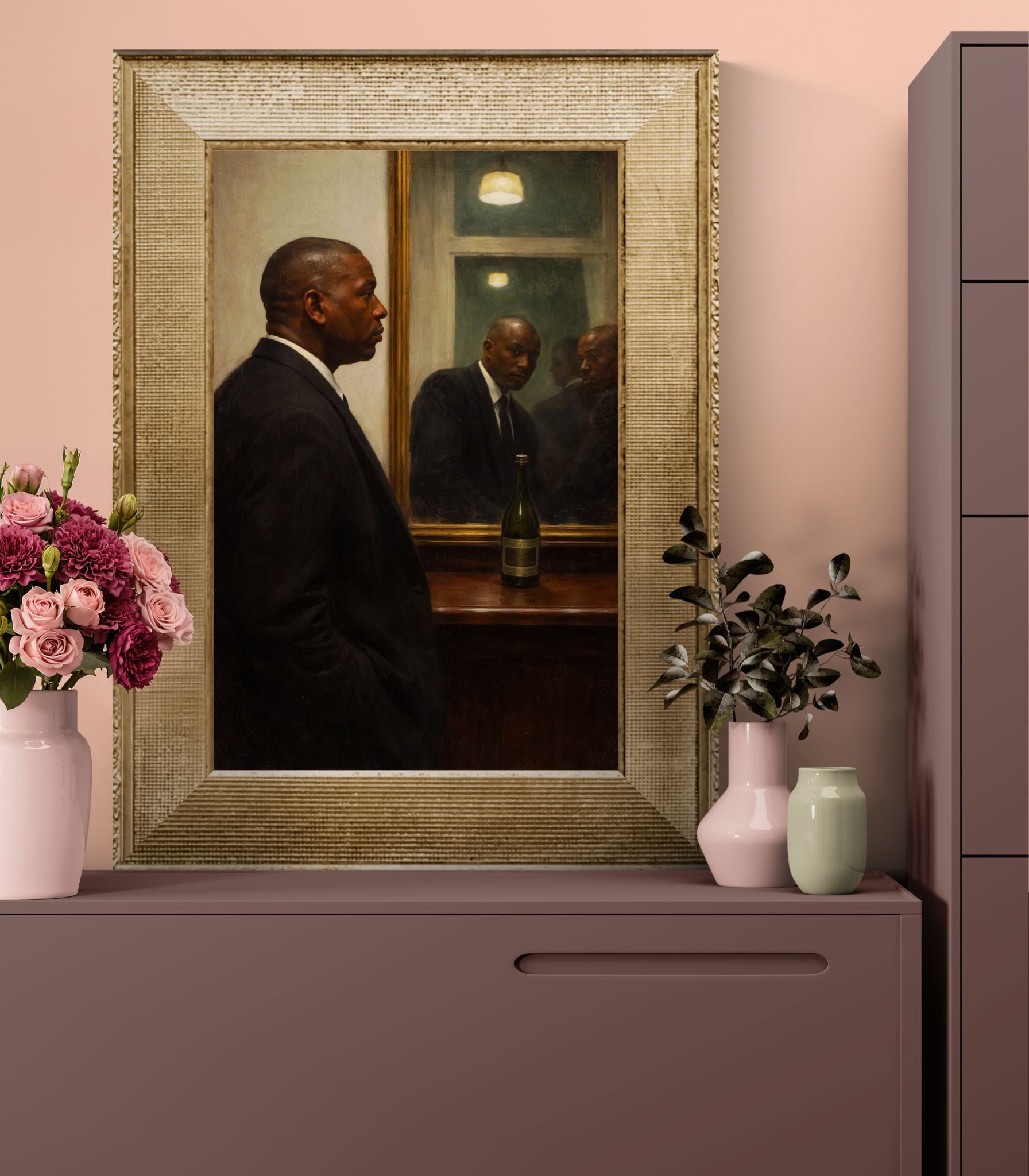 Quiet Reflection Matte Paper Poster Museum-Quality Moody-Figurative