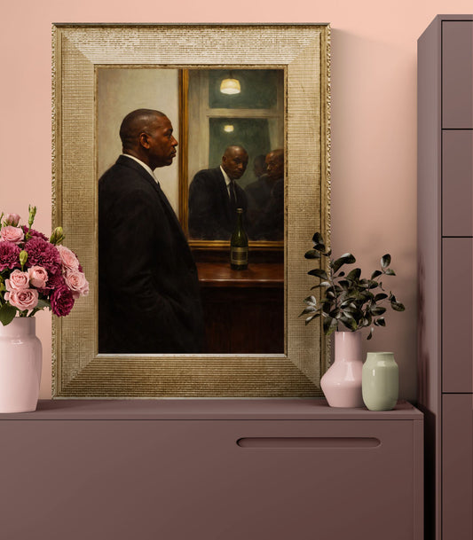 Quiet Reflection Matte Paper Poster Museum-Quality Moody-Figurative