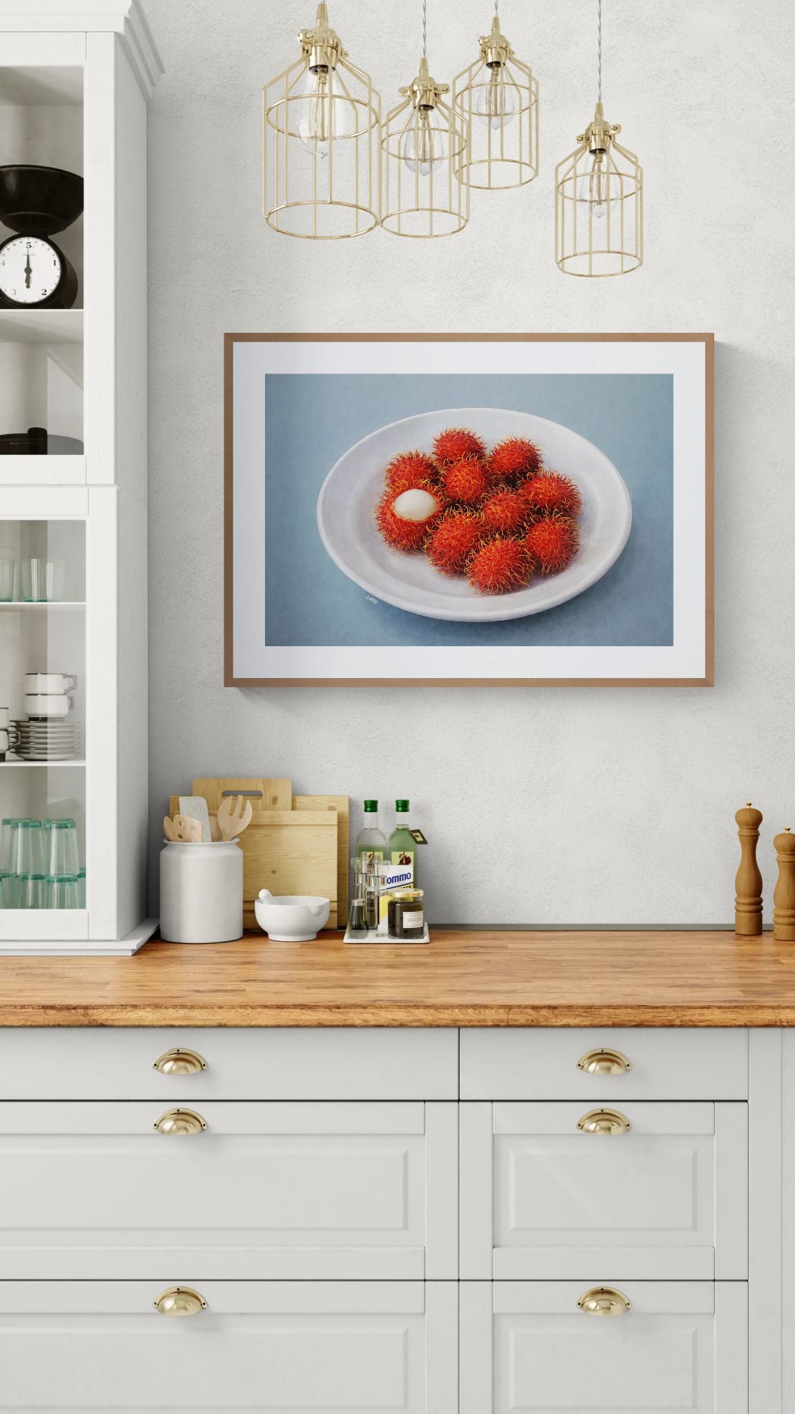 Red with a Secret Still-Life Matte Paper Poster - Contemporary Realist