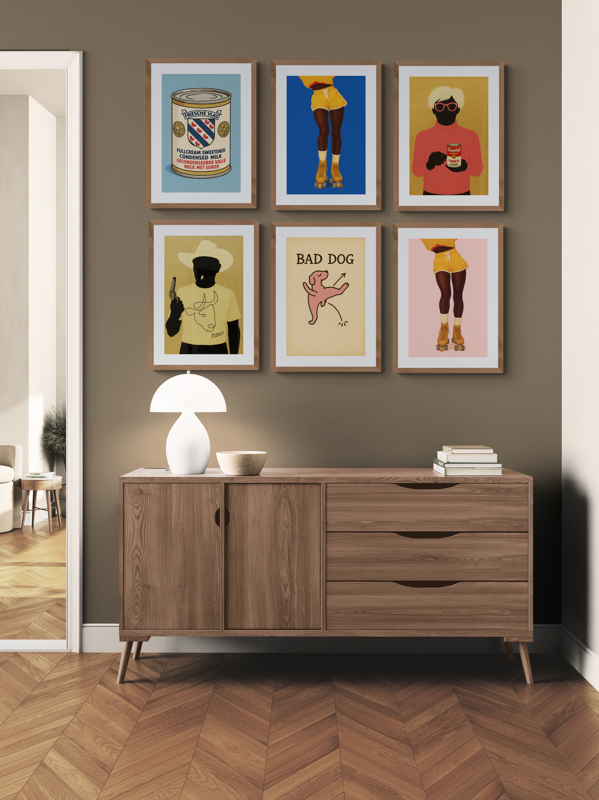 Bold & Rollin’ 80s Style on Wheels Pop-Art Matte Paper Poster