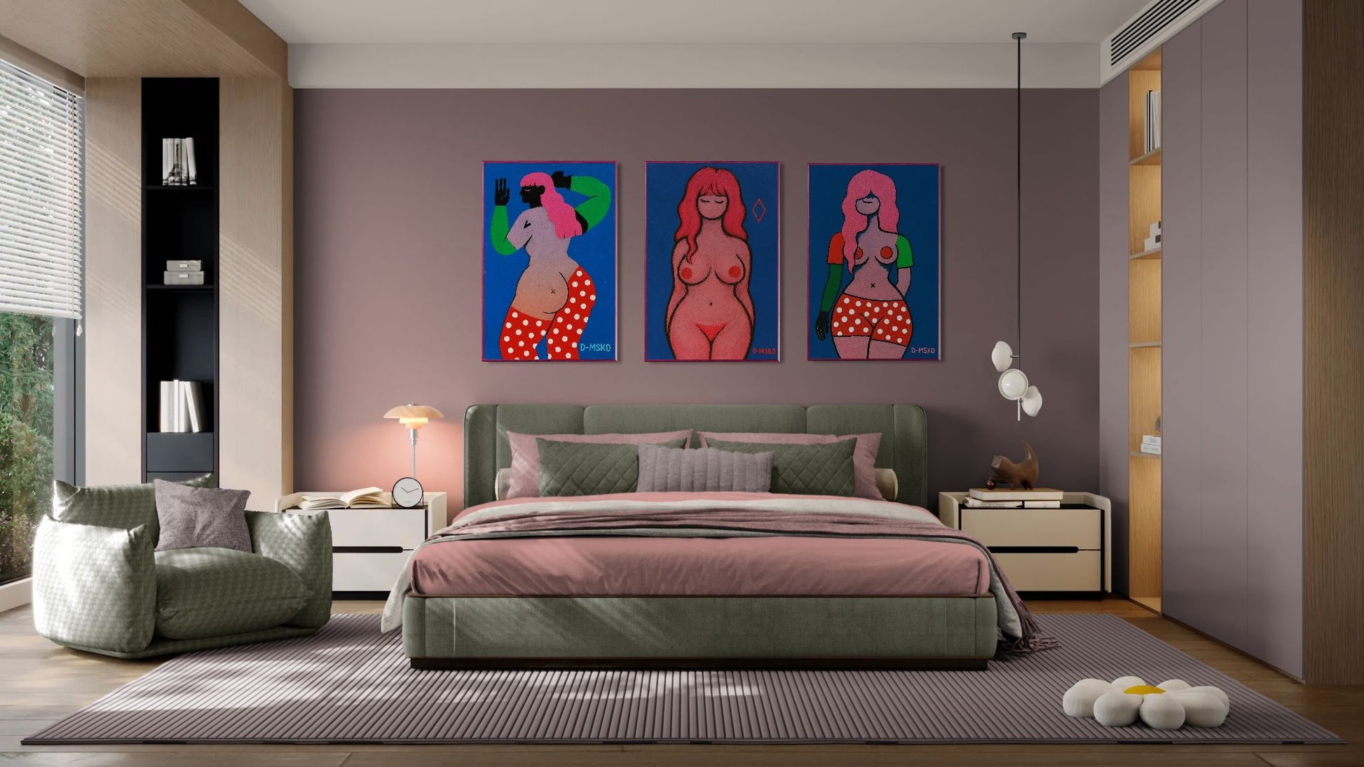 Femme Form Pop-Figurative Matte Paper Poster - Minimalist Style