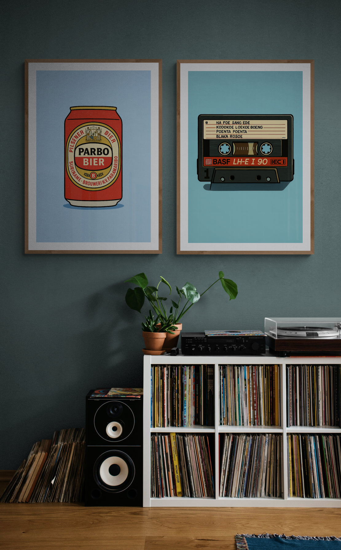 Retro Surinamese Mixtape Vintage-Inspired Matte Paper Poster - Pop Art