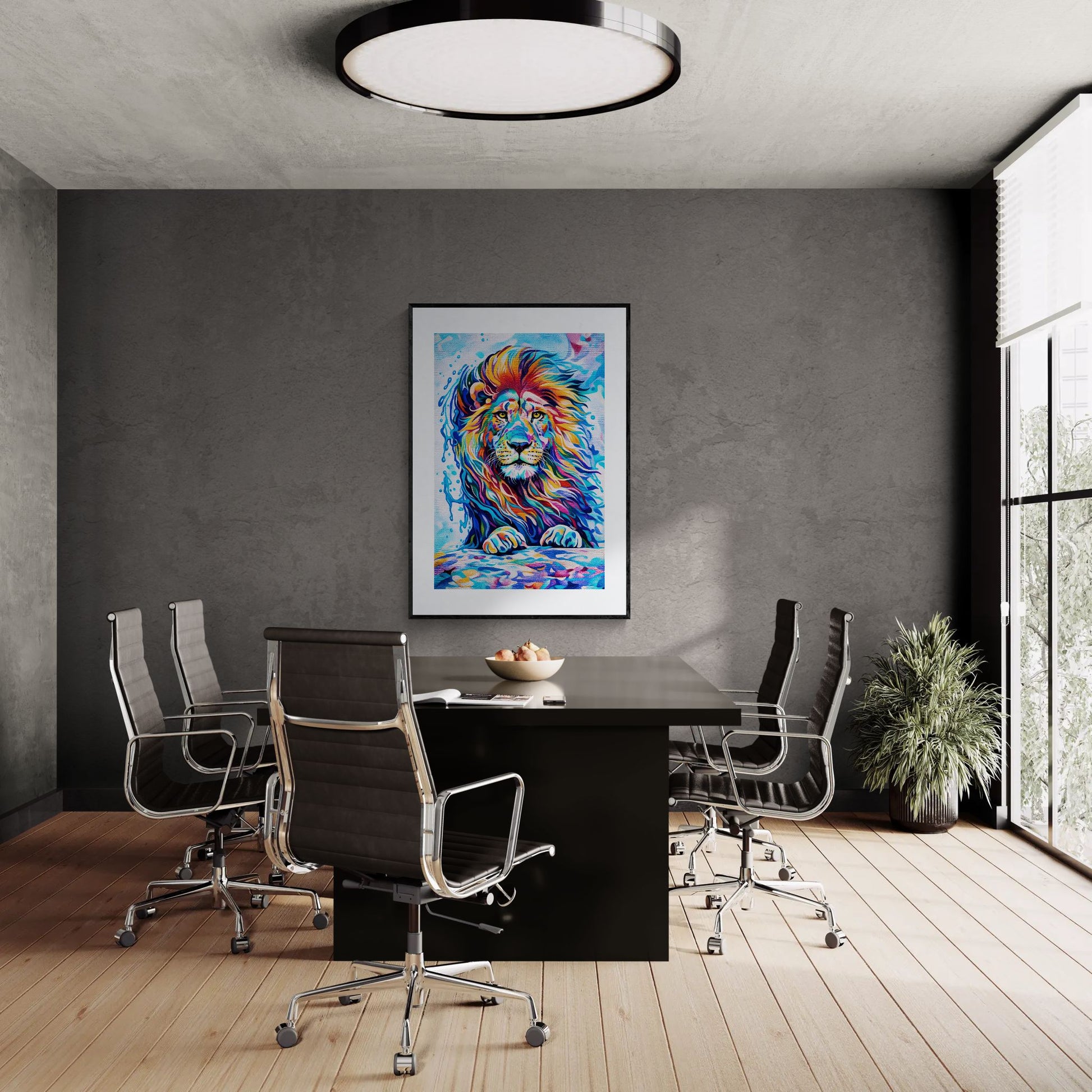 Roar in Full Color Matte Paper Poster - Pop Art