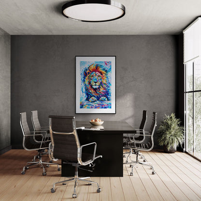 Roar in Full Color Matte Paper Poster - Pop Art