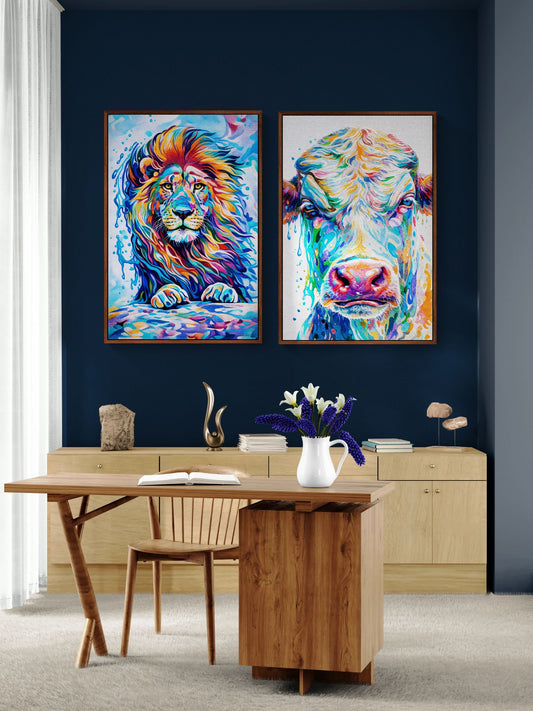 Roar in Full Color Matte Paper Poster - Pop Art