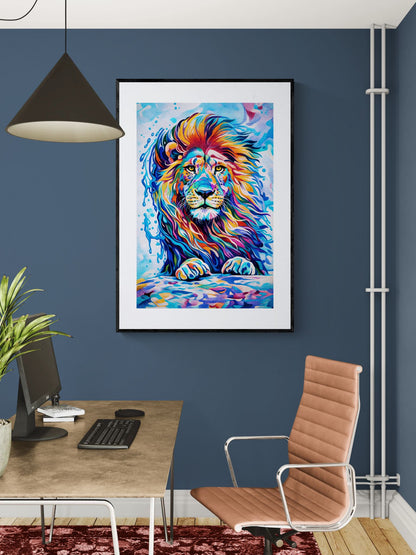 Roar in Full Color Matte Paper Poster - Pop Art
