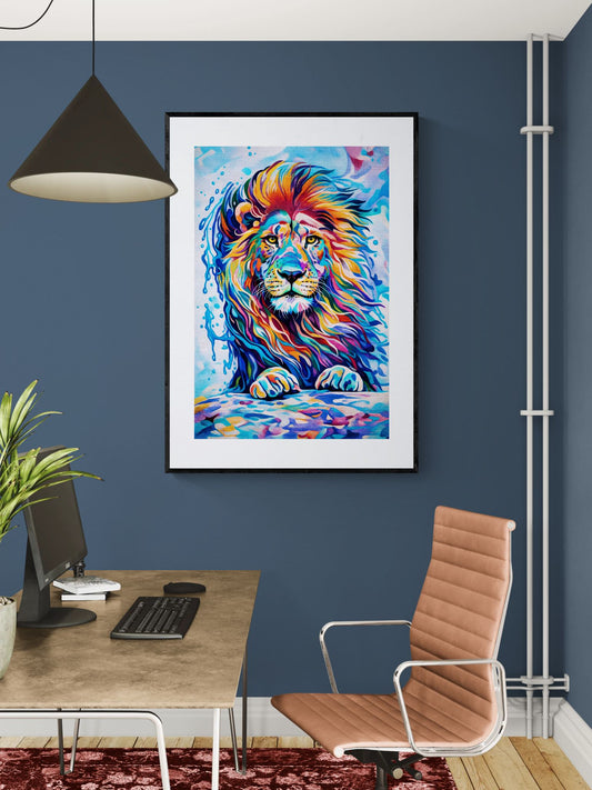 Roar in Full Color Matte Paper Poster - Pop Art