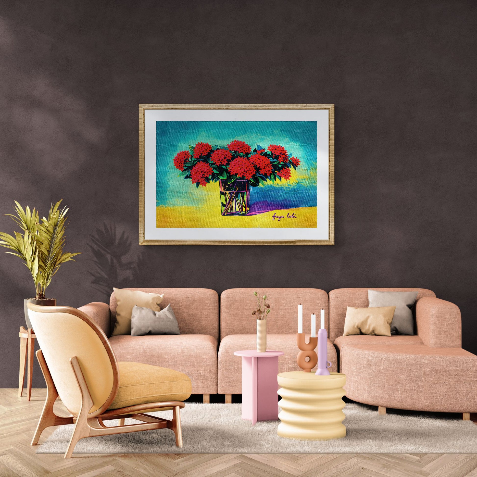 Rooted in Suriname Color-Block Matte Paper Poster - Pop Art
