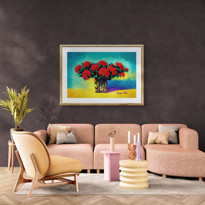 Rooted in Suriname Color-Block Matte Paper Poster - Pop Art