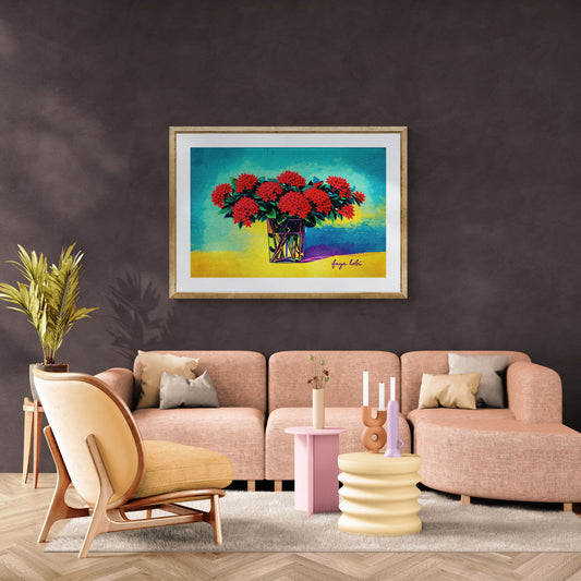 Rooted in Suriname Color-Block Matte Paper Poster - Pop Art