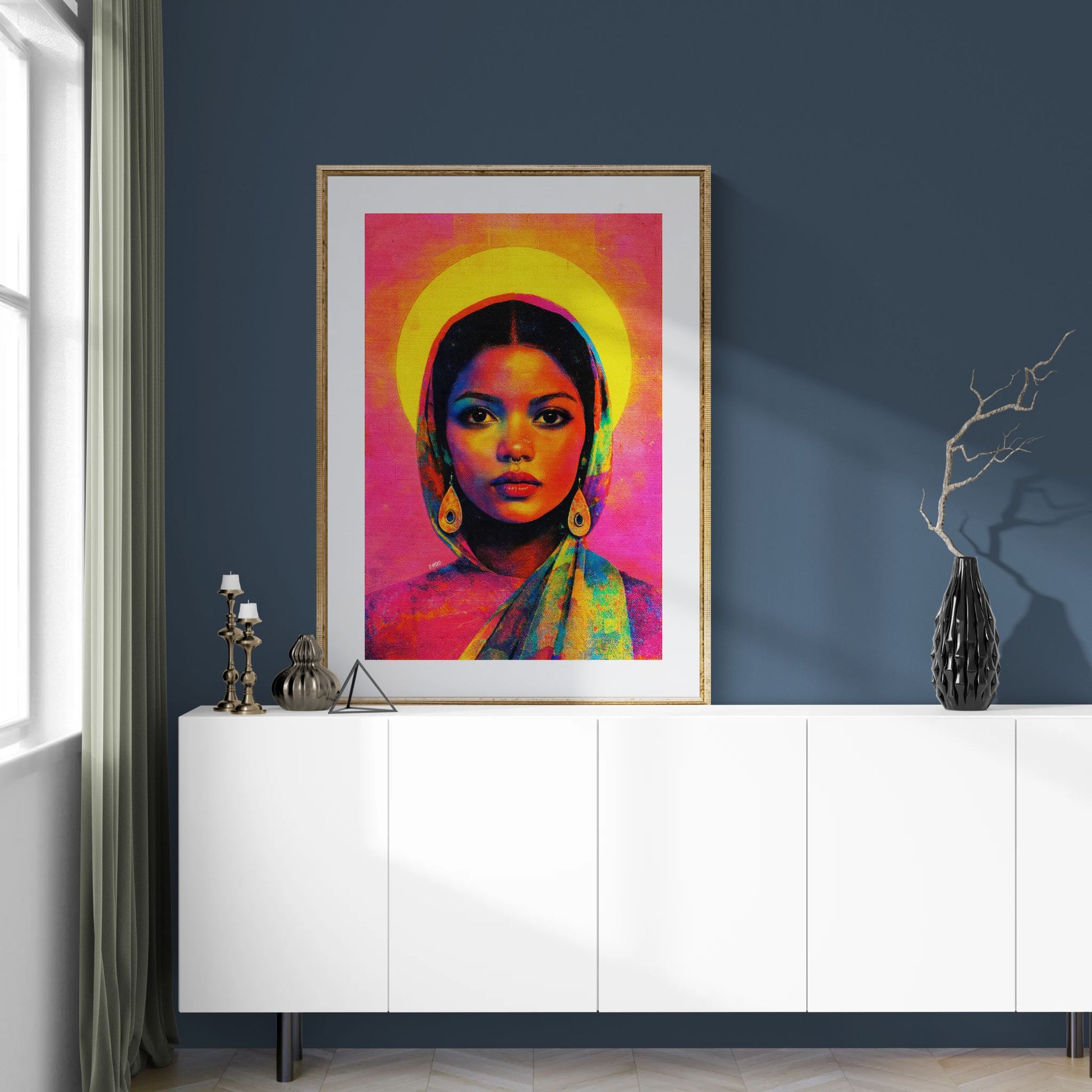 Saint of Color, Female Strength Matte Paper Poster - Pop-Art