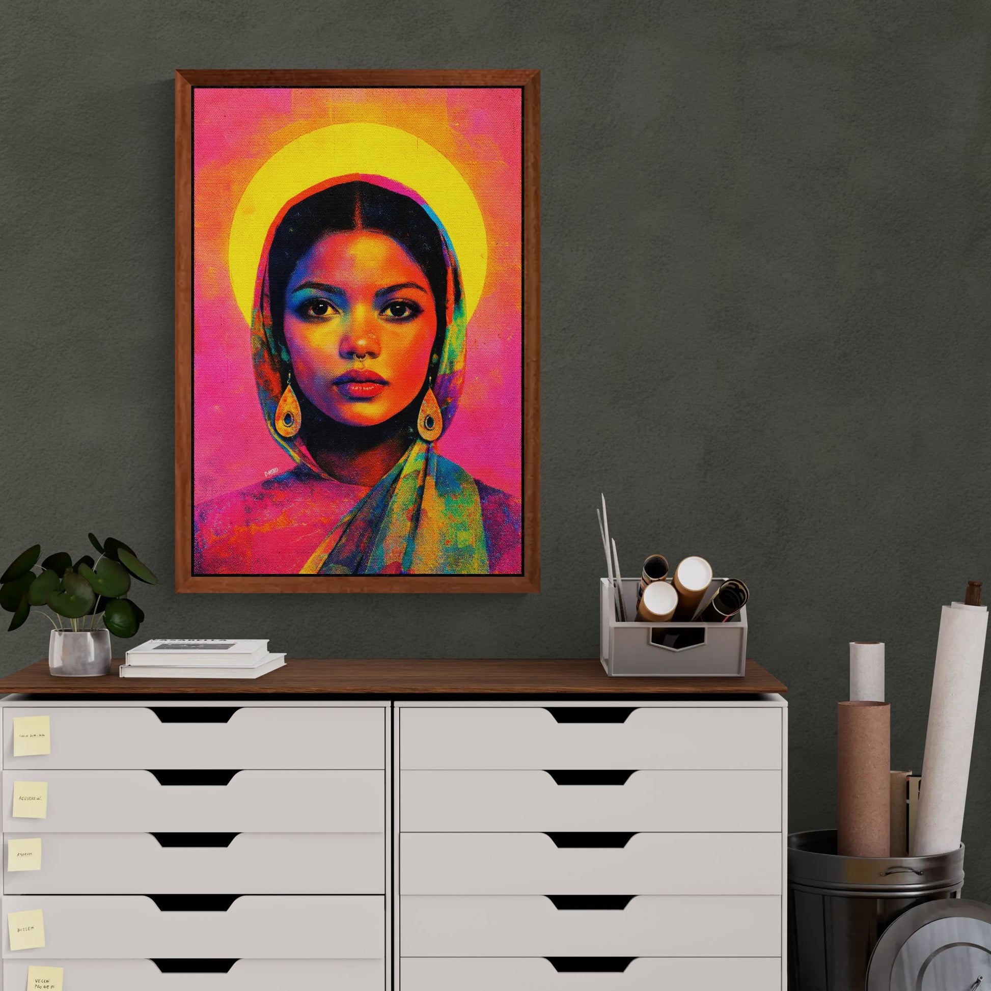 Saint of Color, Female Strength Matte Paper Poster - Pop-Art