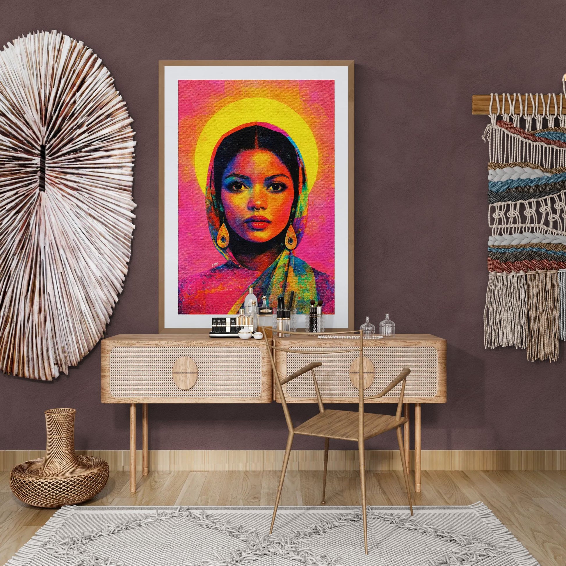 Saint of Color, Female Strength Matte Paper Poster - Pop-Art