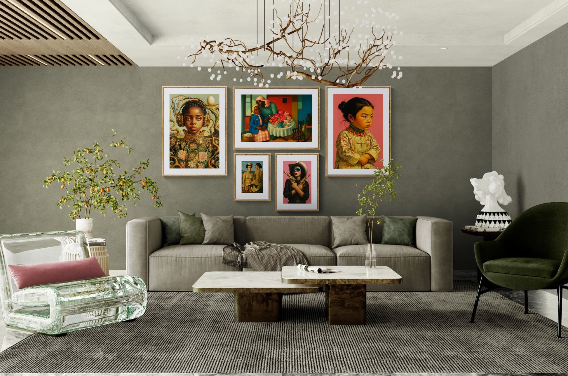 Salvador’s Blooming Warrior Matte Paper Poster - Surrealist-Baroque