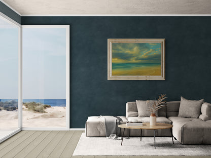 Coastal Tranquility Matte Paper Poster - Impressionist Aesthetic